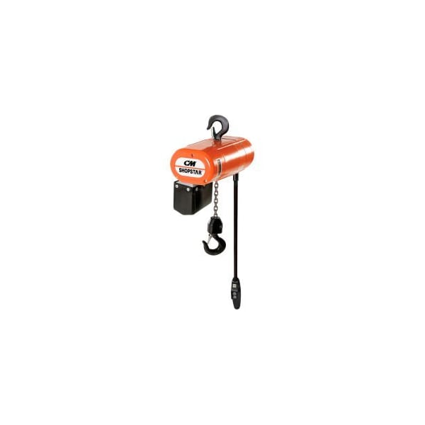 Cm CM Shopstar 1/4 Ton, Electric Chain Hoist, 10' Lift, 12 FPM, 110V 2089 - main